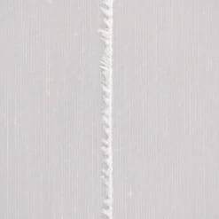 Gardinenstoff Gardinenstores Effekt-Voile Längsstreifen mit feinen Fransen ecru 290cm