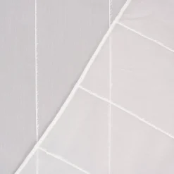 Gardinenstoff Gardinenstores Effekt-Voile Längsstreifen mit feinen Fransen ecru 290cm