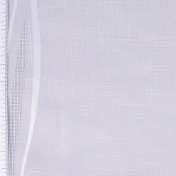 Gardinenstoff Gardinenstores zarte Leinenstruktur Wellenmuster mit Bleiband weiß Meterware 290cm hoch