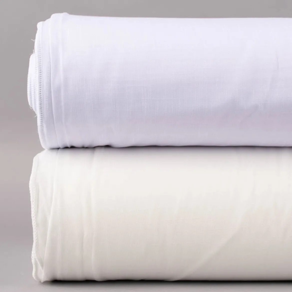 Gardinenstoff Gardinenstores zarte Leinenstruktur ecru Meterware 180cm hoch