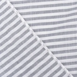 Gardinenstoff halbtransparent Zen mit Längsstreifen in ecru anthrazit 2,80m Breite