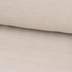 Gardinenstoff Leinenoptik Zabo mit Bleiband uni beige 300cm Breite
