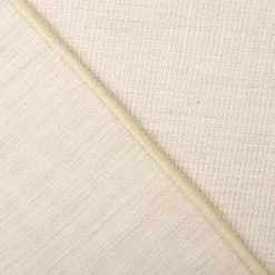 Gardinenstoff Leinenoptik Zabo mit Bleiband uni heller Naturton 300cm Breite