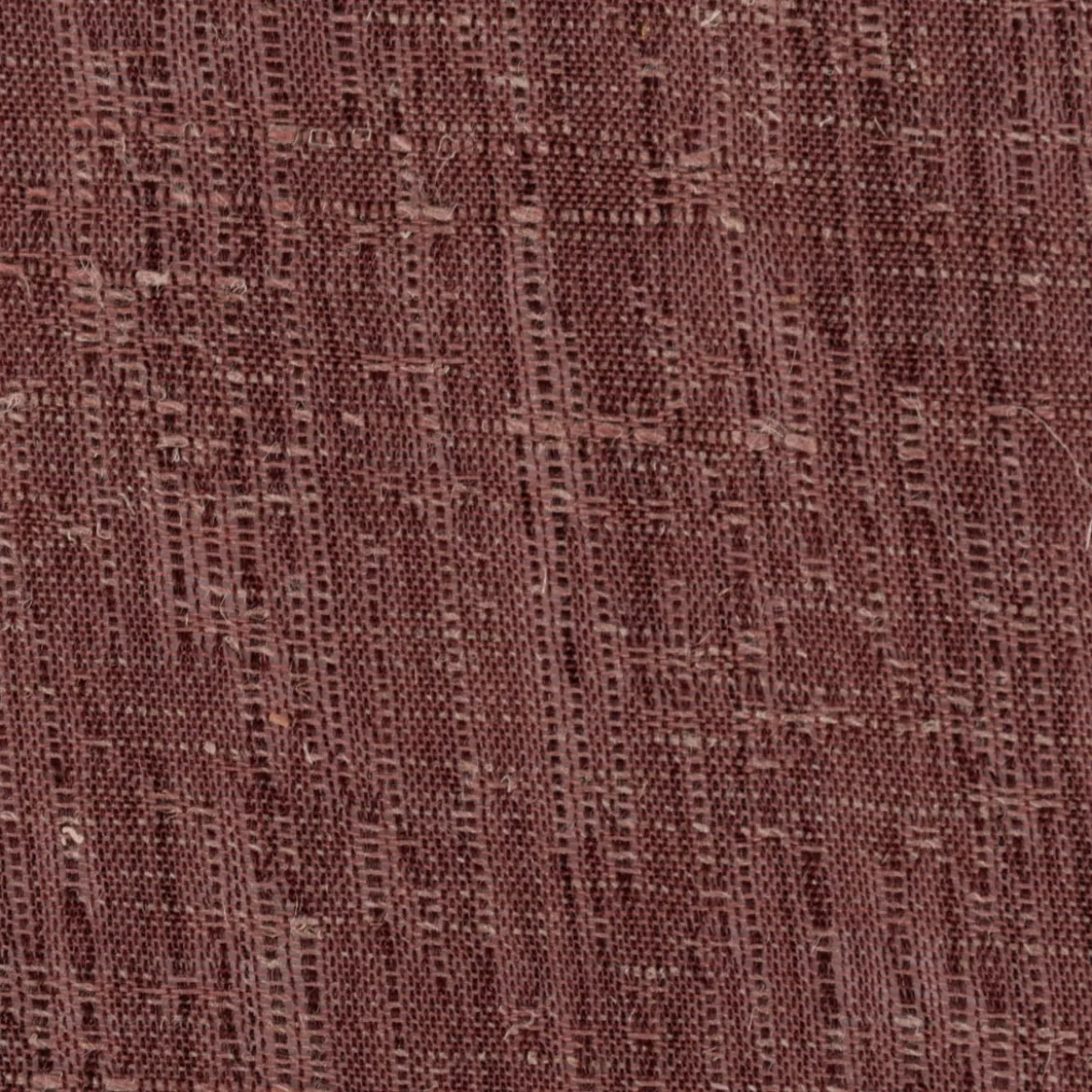 Gardinenstoff Leinenstruktur Leon Eco nachhaltig halbtransparent uni meliert rot 148cm Breite
