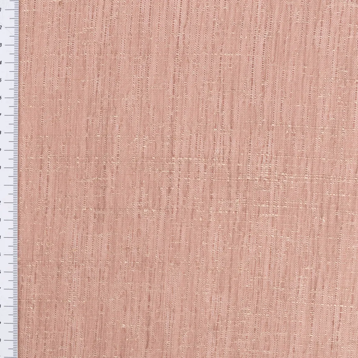 Gardinenstoff Leinenstruktur Leon Eco nachhaltig halbtransparent uni meliert altrosa 148cm Breite