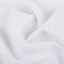 Gardinenstoff Meterware EASY CARE Semicrepe mit Flammeneffekt ecru mit Bleiband 180cm Höhe