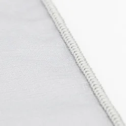 Gardinenstoff mit Blätterranken-Stickerei und Farbverlauf grau weiß 300cm Breite