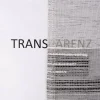 Gardinenstoff natürliche Strukturoptik Streifen halbtransparent grau 150cm Breite