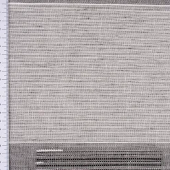 Gardinenstoff natürliche Strukturoptik Streifen halbtransparent grau 150cm Breite