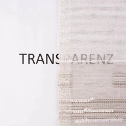 Gardinenstoff natürliche Strukturoptik Streifen halbtransparent beige natur 150cm Breite