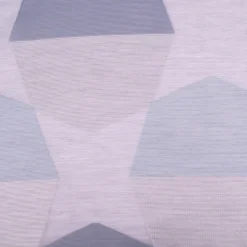 Gardinenstoff Organza Topas Geometrie grau rauchblau 152cm Breite