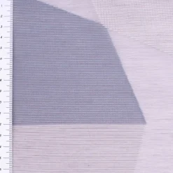 Gardinenstoff Organza Topas Geometrie grau rauchblau 152cm Breite