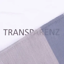 Gardinenstoff Organza Topas Geometrie grau rauchblau 152cm Breite