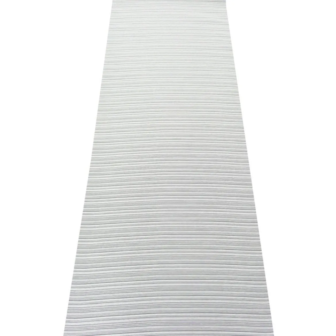 Gardinenstoff Paneele Meterware Querstreifen weiß 60cm Breite