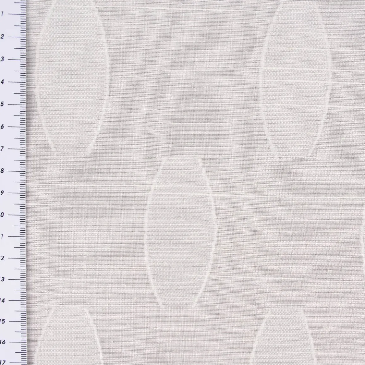 Gardinenstoff Paneele Meterware Scherli Liv Ovale wollweiß 60cm Breite