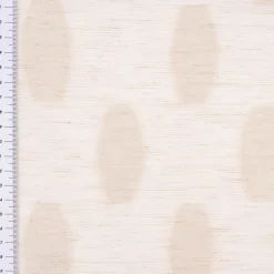 Gardinenstoff Paneele Meterware Scherli Liv Ovale natur 60cm Breite