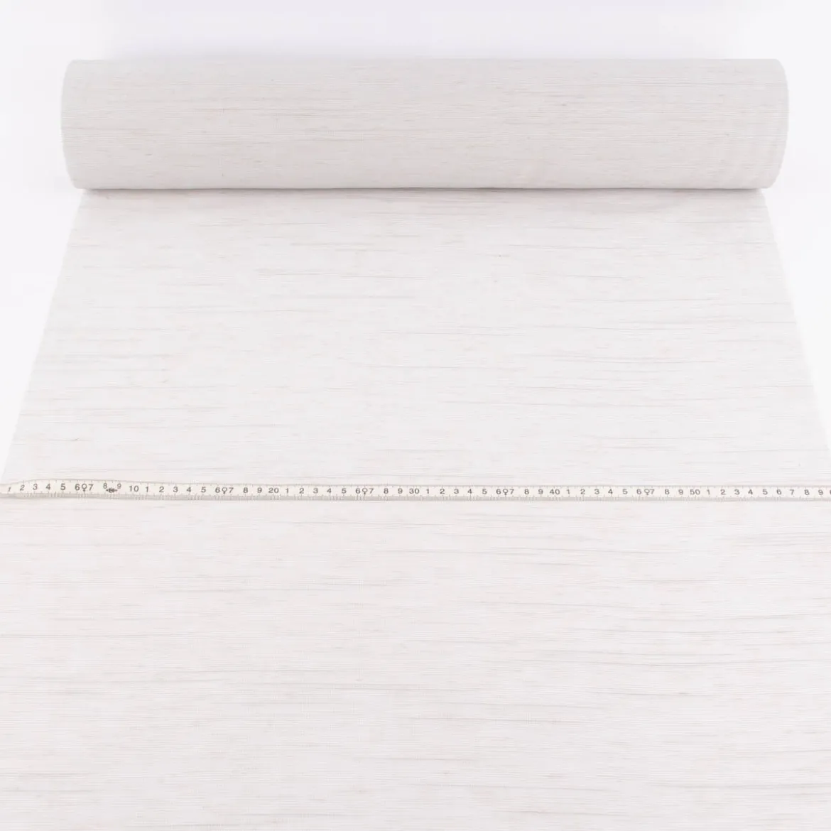 Gardinenstoff Paneele Meterware Nico Leinenlook hellgrau 60cm Breite
