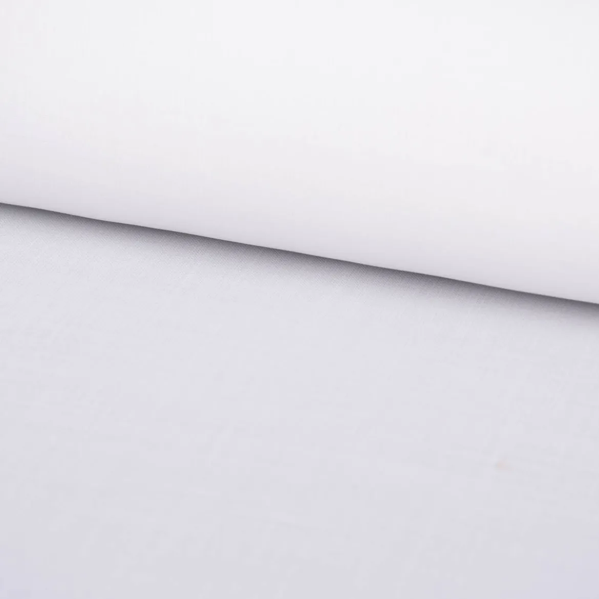 Gardinenstoff Paneele Meterware Libre Eco aus recyceltem Polyester einfarbig wollweiß 60cm Breite