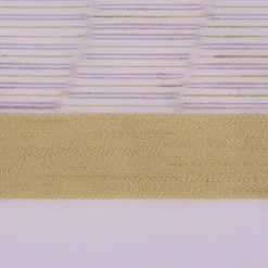 Gardinenstoff Scherli Emiliana halbtransparent Streifen weiß grün 152cm Breite