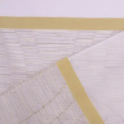 Gardinenstoff Scherli Emiliana halbtransparent Streifen weiß grün 152cm Breite