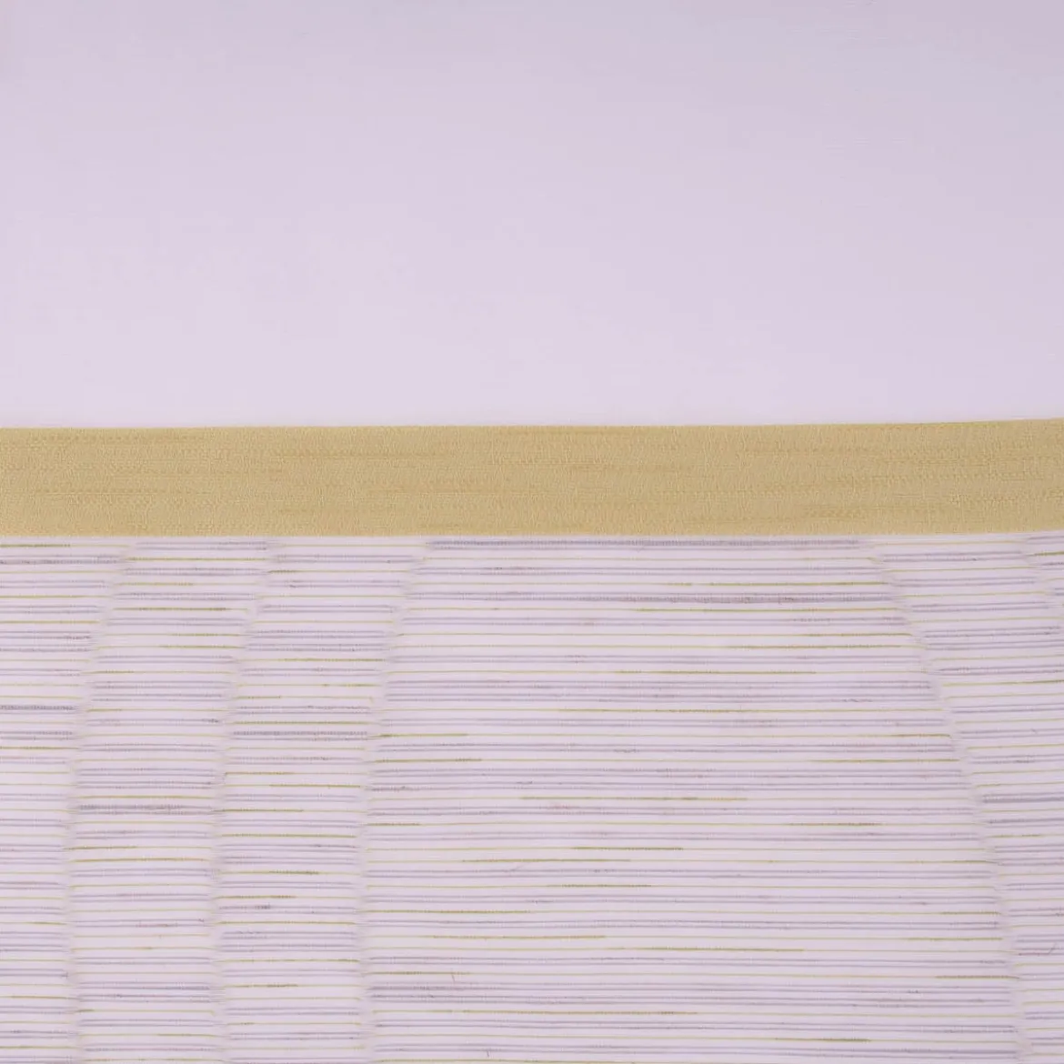 Gardinenstoff Scherli Emiliana halbtransparent Streifen weiß grün 152cm Breite