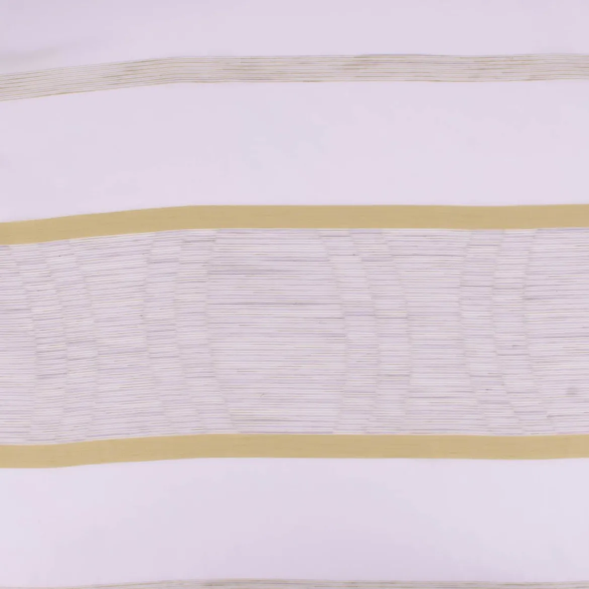 Gardinenstoff Scherli Emiliana halbtransparent Streifen weiß grün 152cm Breite