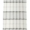 Gardinenstoff Scherli Emiliana halbtransparent Streifen weiß grau 152cm Breite
