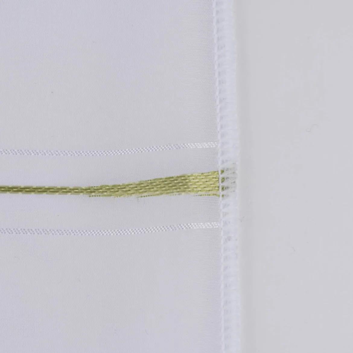 Gardinenstoff Scherli Voile mit Bleiband Längsstreifen weiß grün 280cm Höhe