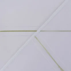 Gardinenstoff Scherli Voile mit Bleiband Längsstreifen weiß grün 280cm Höhe