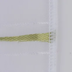 Gardinenstoff Scherli Voile mit Bleiband Längsstreifen weiß grün 280cm Höhe