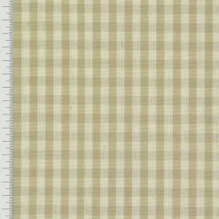 Gardinenstoff Stoff Dekostoff Meterware kariert beige weiß ca. 0,5cm 1,6m Breite