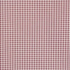 Gardinenstoff Stoff Dekostoff Meterware kariert dunkelrot weiß ca. 0,5cm 1,6m Breite