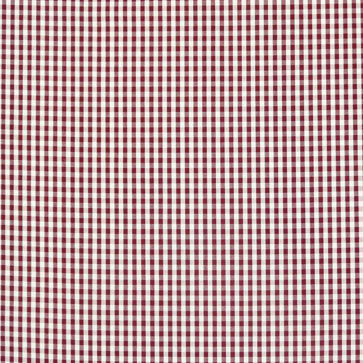Gardinenstoff Stoff Dekostoff Meterware kariert dunkelrot weiß ca. 0,5cm 1,6m Breite
