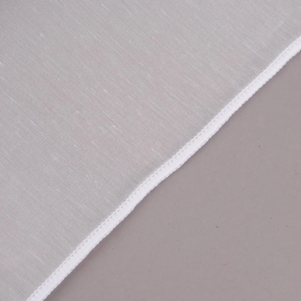 Gardinenstoff Stores antiviral und schwer entflammbar transparent ecru mit Bleiband 300cm hoch