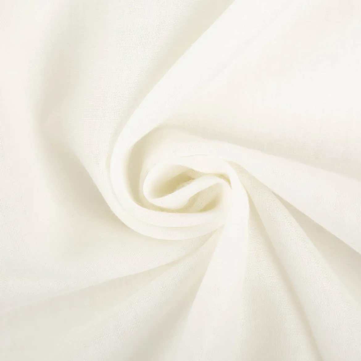 Gardinenstoff Stores Batist uni creme halb-transparent 3m Höhe