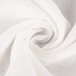 Gardinenstoff Stores feine Bouclé-Struktur mit Bleiband creme 1,80m Höhe