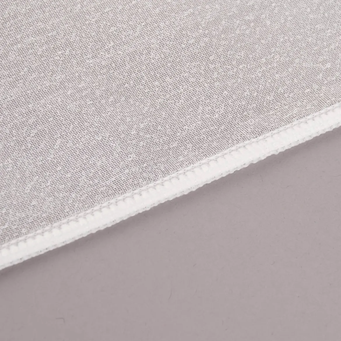 Gardinenstoff Stores feine Bouclé-Struktur mit Bleiband creme 1,80m Höhe