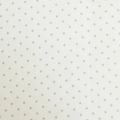 Gardinenstoff Stores Leinenstruktur weiß mit Punkten grau 2,80m Höhe
