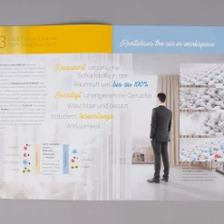 Gardinenstoff Stores Leinenstruktur Pure Air Technology luftreinigende Ausrüstung transparent ecru mit Bleiband 300cm hoch