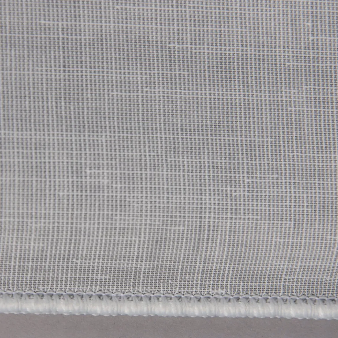 Gardinenstoff Stores Leinenstruktur Pure Air Technology luftreinigende Ausrüstung transparent hellgrau mit Bleiband 300cm hoch