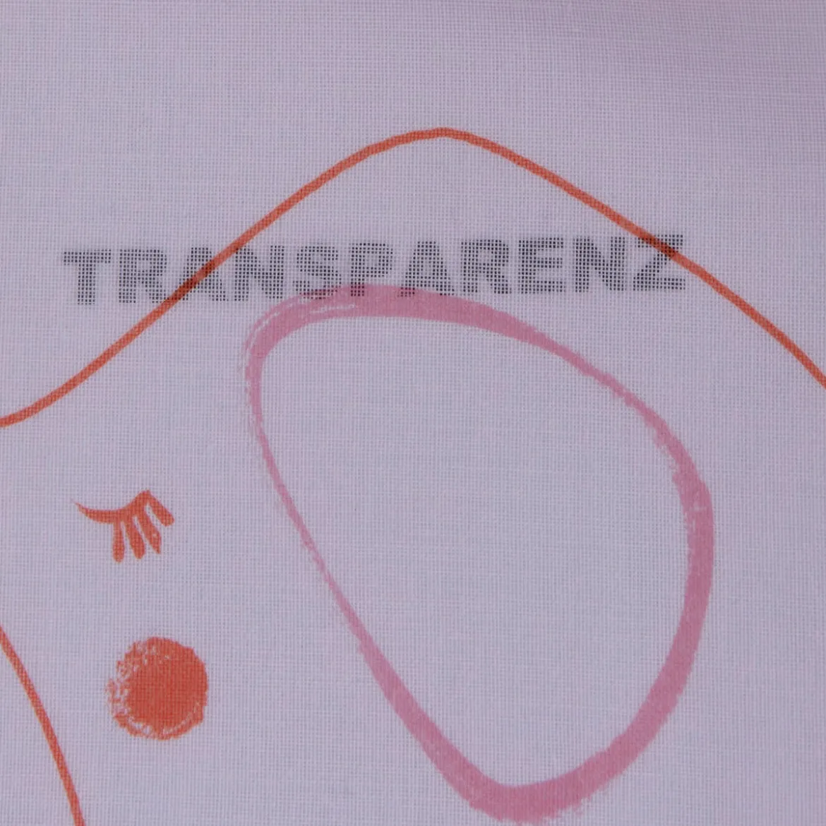 Gardinenstoff Stores mit Bleiband Leinenoptik Bordüre Elefanten weiß rosa grau orange raumhoch 300cm