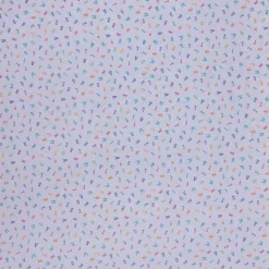Gardinenstoff Stores mit Bleiband Leinenoptik Alphabet Buchstaben weiß bunt raumhoch 300cm