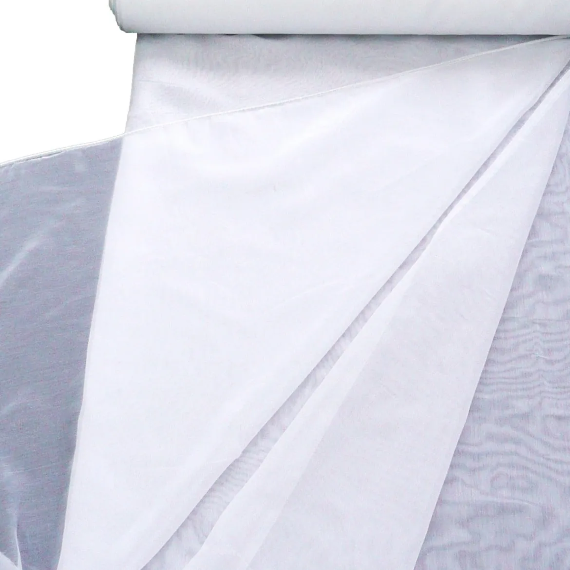 Gardinenstoff Stores Semi Organza Glanz creme 3m Höhe