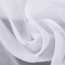 Gardinenstoff Stores Semi Organza Glanz creme 3m Höhe