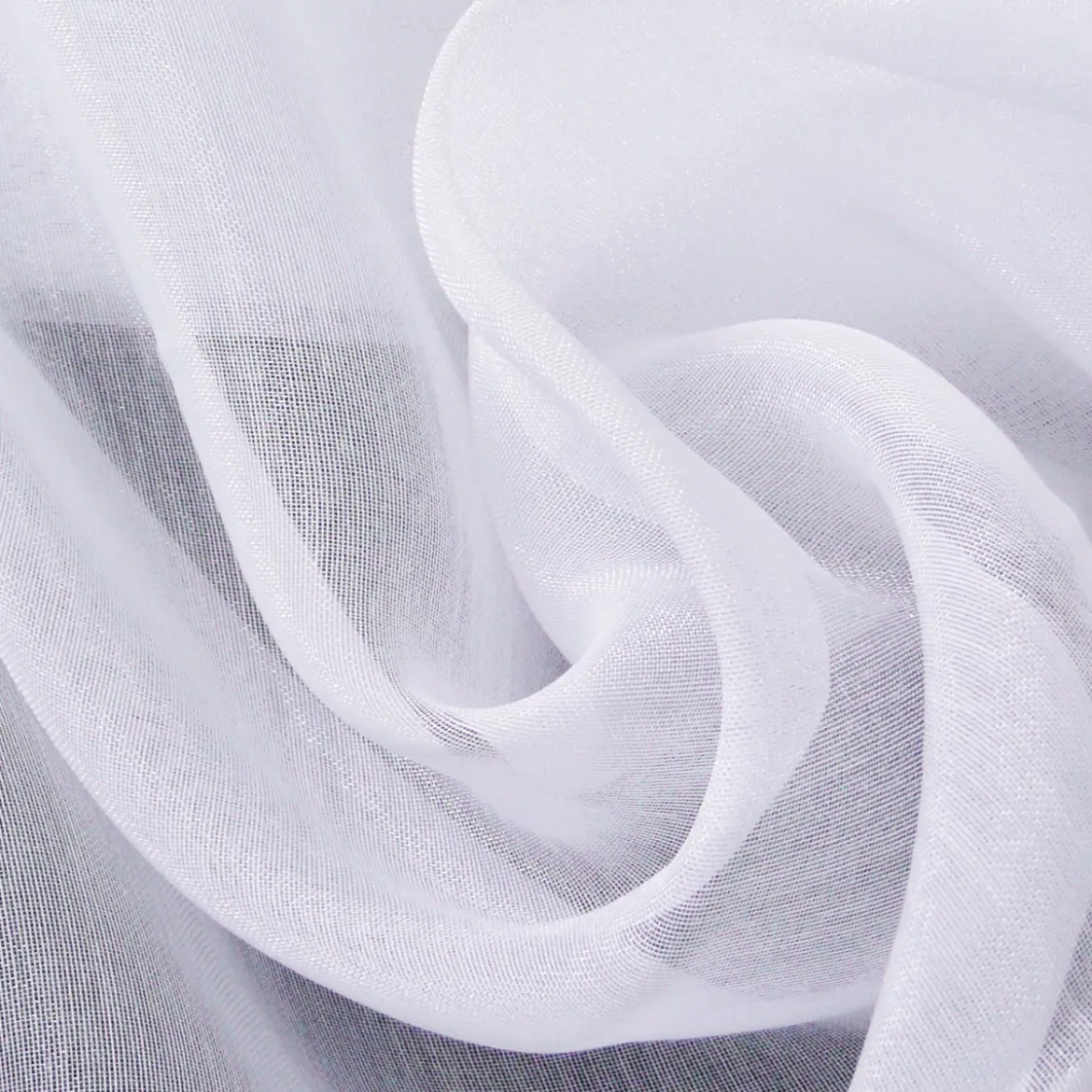 Gardinenstoff Stores Semi Organza Glanz creme 3m Höhe