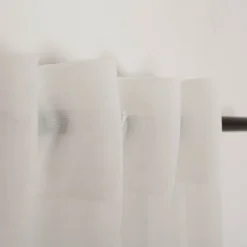 Gardinenstoff Stores Stickerei Hirsch Feinkäseleinen ecru 290cm Höhe