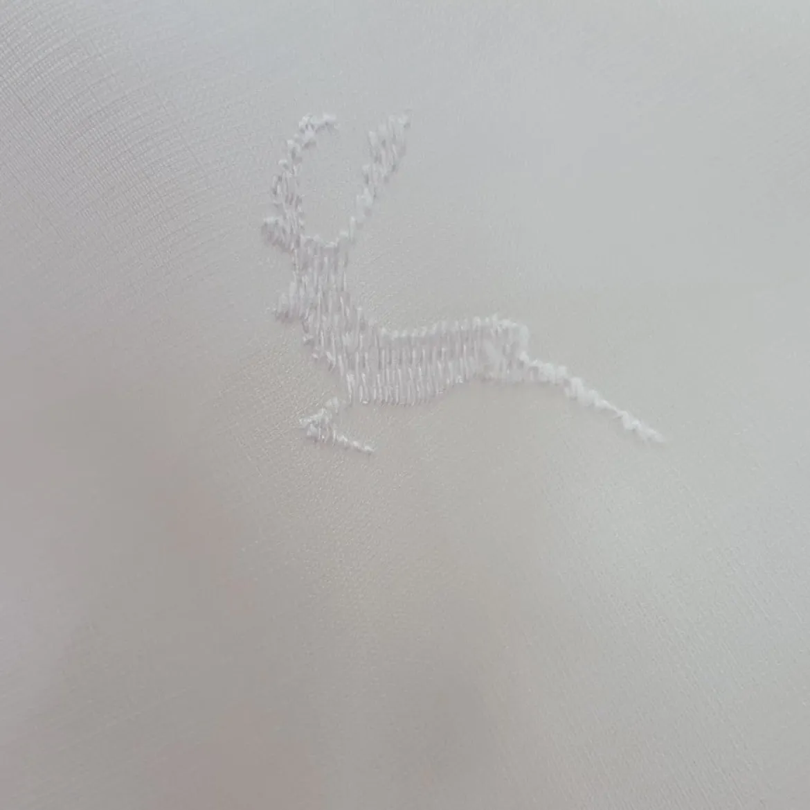 Gardinenstoff Stores Stickerei Hirsch Feinkäseleinen ecru 290cm Höhe