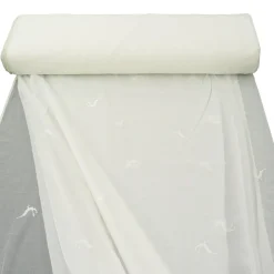 Gardinenstoff Stores Stickerei Hirsch Feinkäseleinen ecru 290cm Höhe
