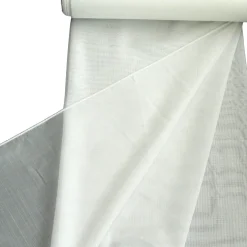 Gardinenstoff Stores Strukturoptik creme mit Bleiband 180cm hoch