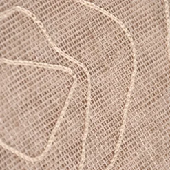 Gardinenstoff Stores Strukturoptik mit Stickerei abstrakte Blumen beige 2,80m Höhe